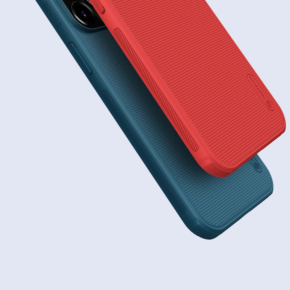 Nillkin Super Frosted Shield reinforced case, cover for iPhone 13 Pro, blue_8