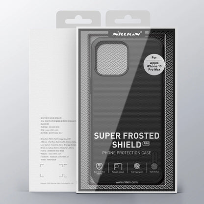 Nillkin Super Frosted Shield reinforced case, cover for iPhone 13 Pro Max, blue_4