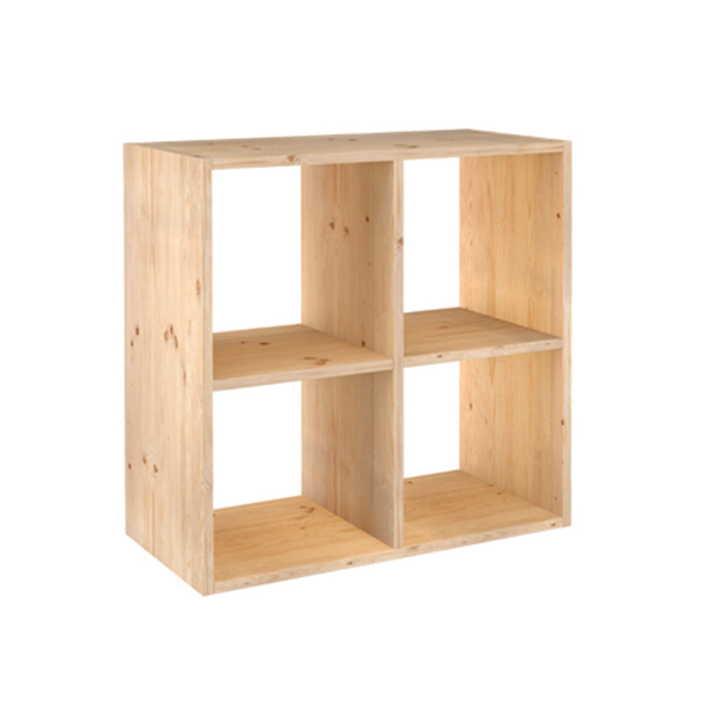 Estante modular com 2x2 cubos dinamic pinho maciÃ§o 70,8x70,8x33cm astigarraga_0