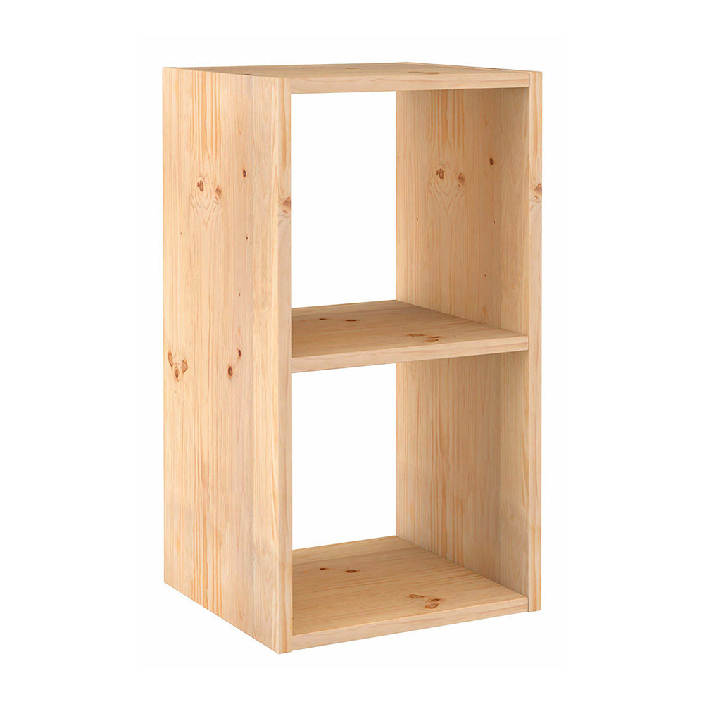Estante modular 2 cubos dinamic pinho maciÃ§o 36,2x33x70,8cm astigarraga_0