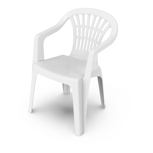 Cadeira empilhÃ¡vel com encosto baixo cor: branco 56x54x80cm, modelo: lyra progarden_0