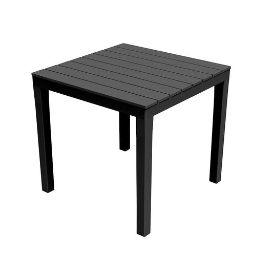 Mesa de jardim quadrada cor: preto 78x78x72cm modelo: bali ipae progarden_0
