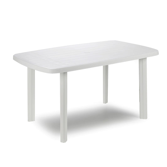 Mesa oval para ao ar livre. cor: branco 72x137x85cm ipae progarden_0