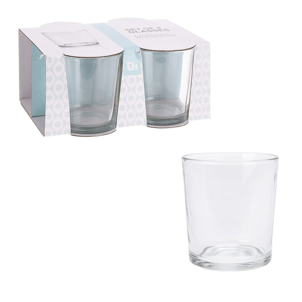 Jogo de 4 copos de Ã¡gua 280ml, ye6000410, excellent houseware_0