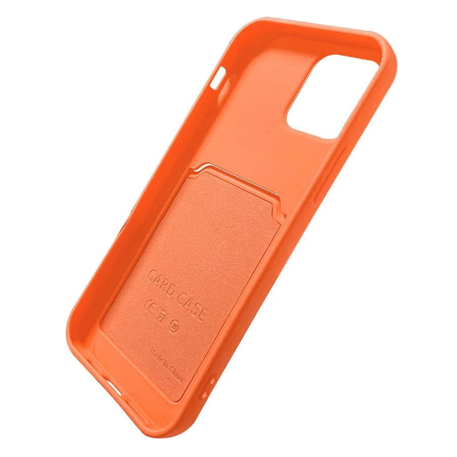 Card Case Silicone Wallet Wallet With Card Slot Documents For Samsung Galaxy A72 4G Pink_5