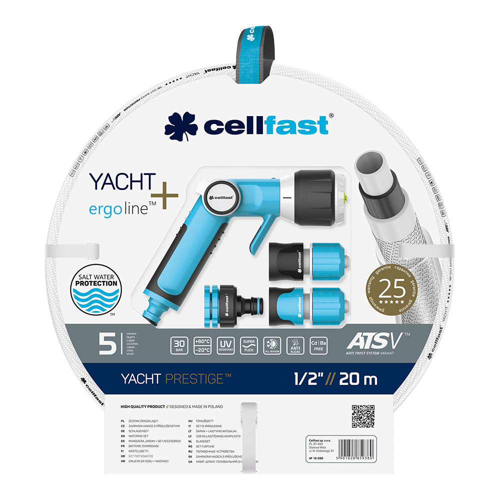 Kit mangueira yacht de 12,5mmx20m com conectores e pistola cellfast_0