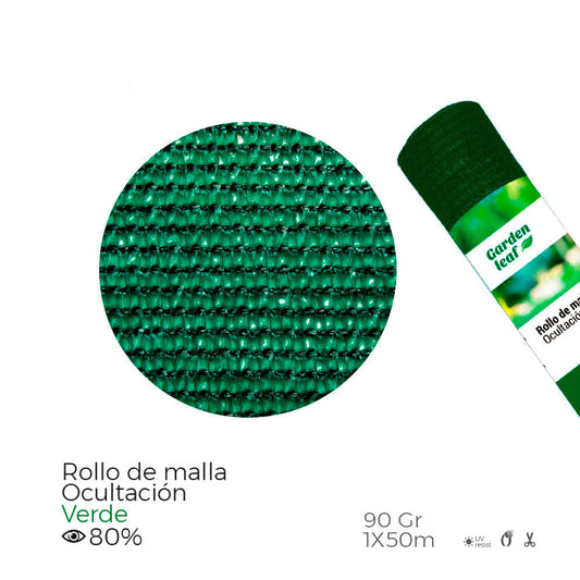Rolo de malha de ocultaÃ§ao cor verde 90g 1x50m_0