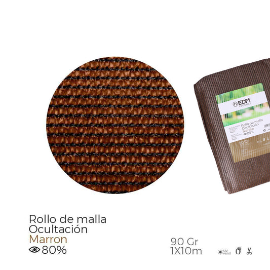 Malha de ocultaÃ§ao cor castanho 90g 1x10m_0