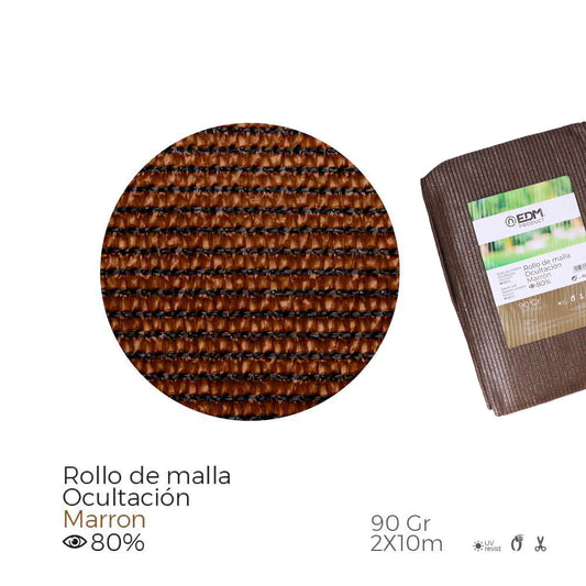 Malha esconderente cor castanho 90g 2x10m_0