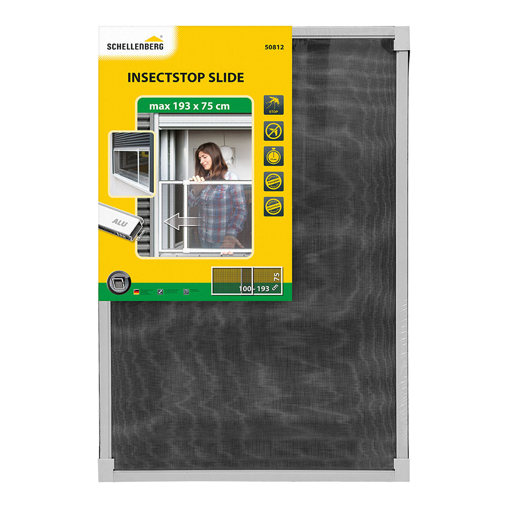 Rede mosquiteira fixa extensÃ­vel alumÃ­nio branco 75x100-193cm shellenberg_0