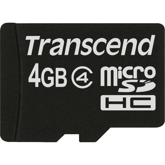 Cartão de Memória Transcend 4GB Micro SDHC Class 4 + Adaptador