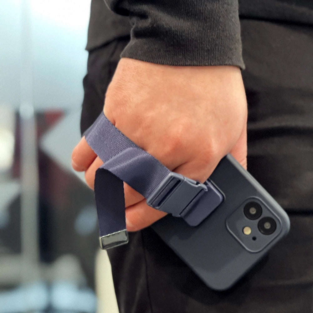 Rope case Gel Lanyard Cover with Chain Purse Lanyard Xiaomi Redmi 10X 4G / Xiaomi Redmi Note 9 navy blue_17
