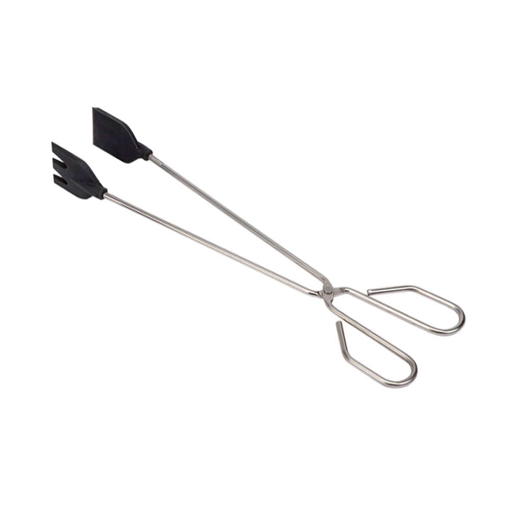 PinÃ§as de cozinha com pÃ¡ de silicone em aÃ§o inoxidavel. 35cm_0