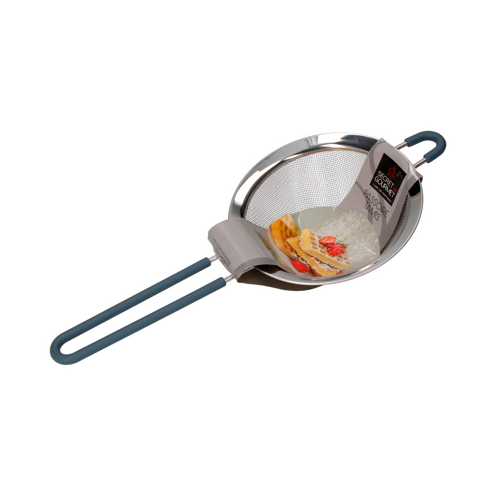 Colador inoxidavel com cabo de silicone 13.5cm_0