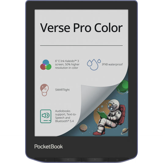 Leitor de Ebooks PocketBook Verse Pro 6" 64GB Stormy Sea POCKETBOOK