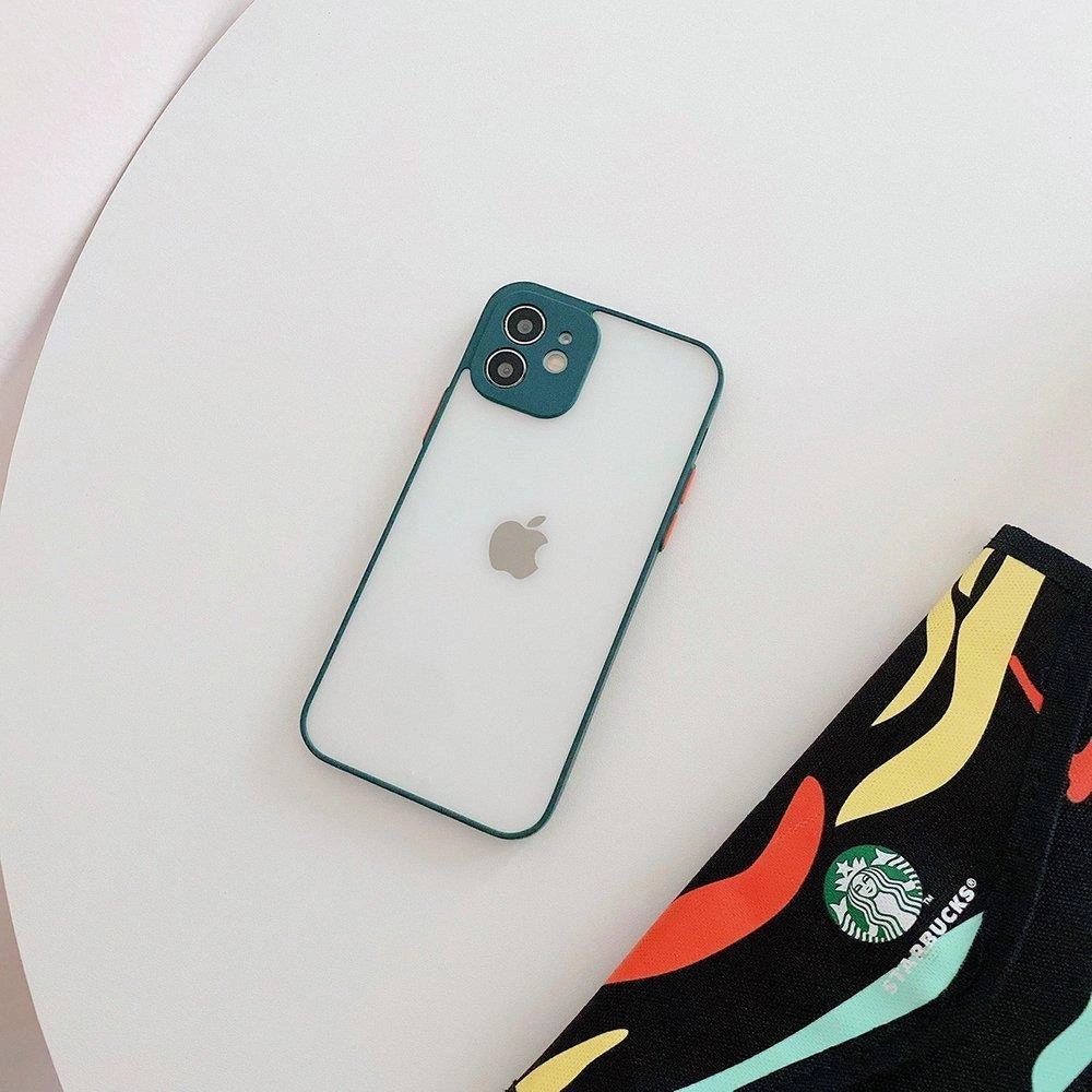 Milky Case silicone flexible translucent case for Samsung Galaxy A72 4G dark green_1