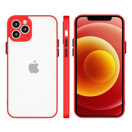 Milky Case silicone flexible translucent case for Samsung Galaxy A22 4G red_0