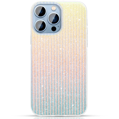 Kingxbar Travel Series luxurious elegant case for iPhone 13 Pro blue-orange (Clouds)_0