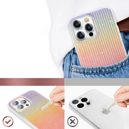 Kingxbar Travel Series luxurious elegant case for iPhone 13 Pro orange (Sunset)_5
