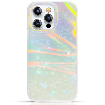 Kingxbar Shell Series luxury elegant phone case for iPhone 13 Pro pearl-mint_0