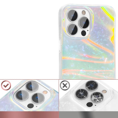 Kingxbar Shell Series luxury elegant phone case for iPhone 13 Pro pearl-mint_3