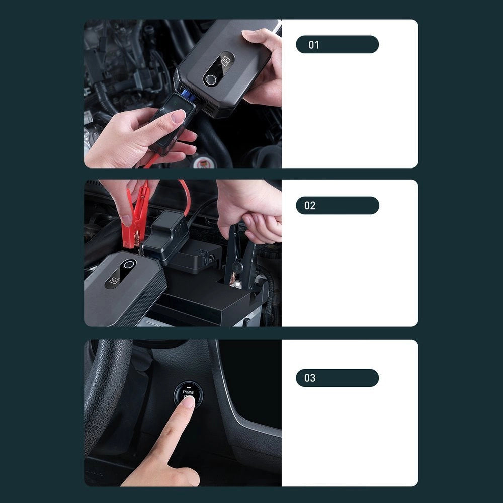 Powerbank / Baseus Super Energy Max Car Jump Starter, 20000mAh, 2000A, USB (Black)_31