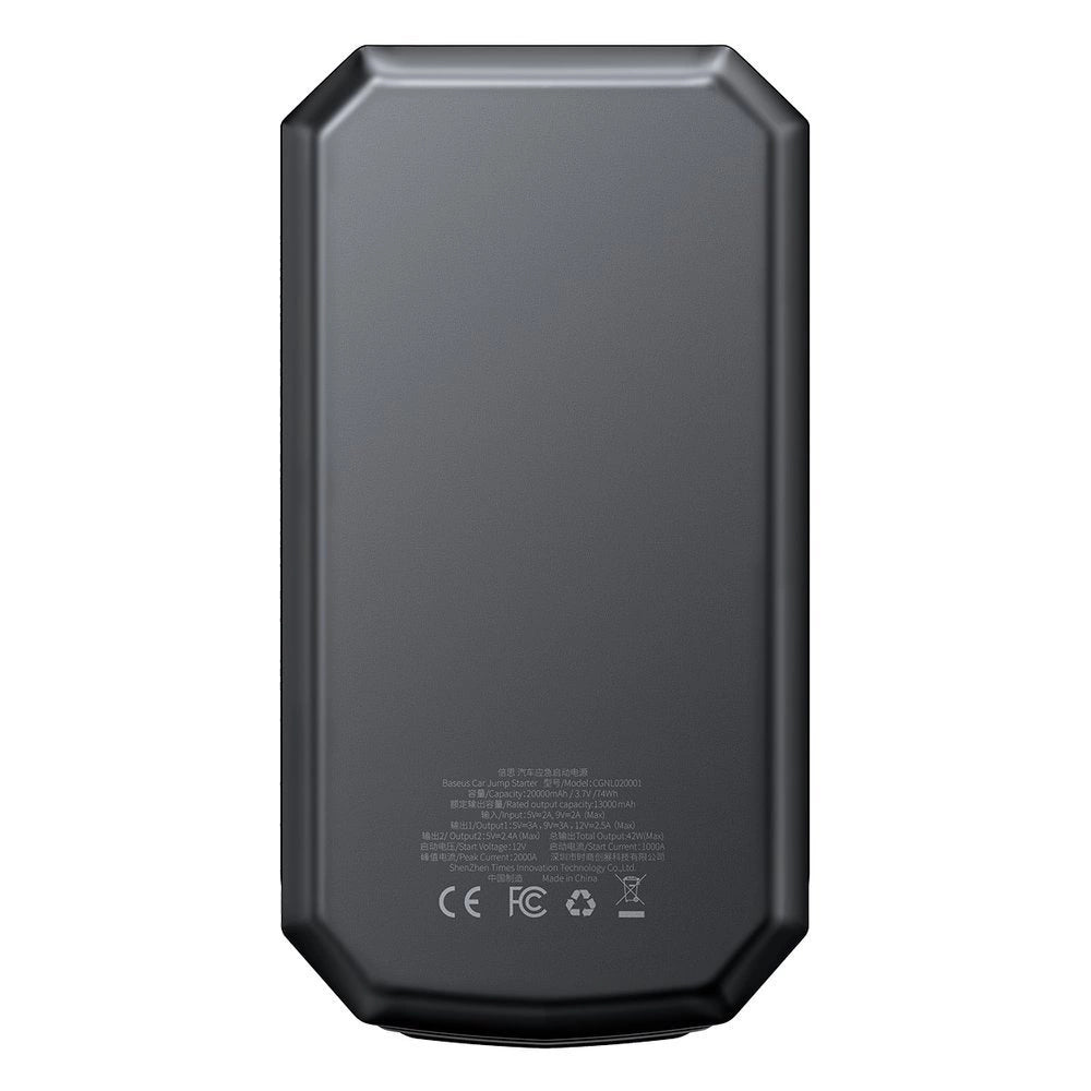 Powerbank / Baseus Super Energy Max Car Jump Starter, 20000mAh, 2000A, USB (Black)_5