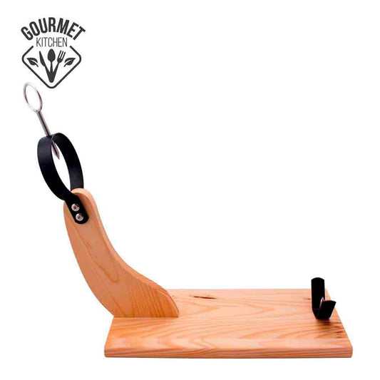 Suporte de presunto madeira de pinho claro gourmet kitchen_0