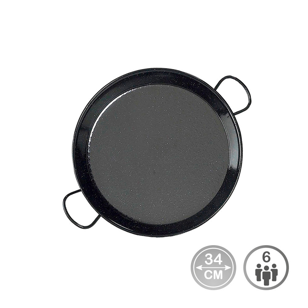 Frigideira para paelha tradicional em aÃ§o esmaltado Ã¸34cm (6 pessoas). vaello_0