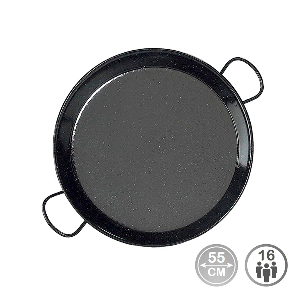 Frigideira para paelha tradicional em aÃ§o esmaltado Ã¸55cm (16 pessoas). vaello_0