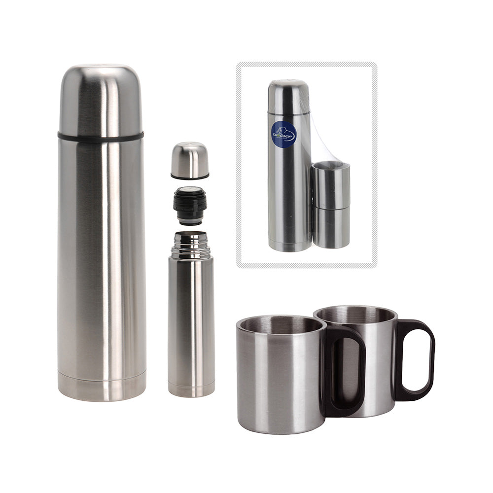 Kit termo 1l com 2 canecas inoxidavel_0