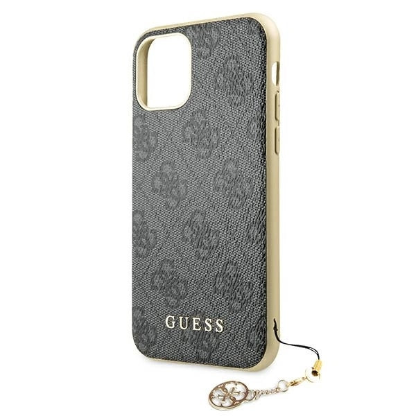 Guess GUHCN61GF4GGR iPhone 11 6.1" / Xr grey/gray hard case 4G Charms Collection_4