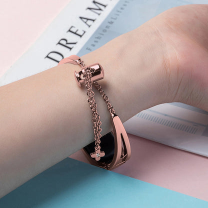 Metal bracelet for Xiaomi Mi Band 3 / 4 / 5 / 6 band strap - pink_2