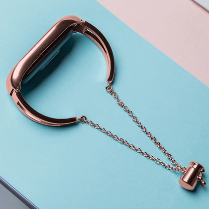 Metal bracelet for Xiaomi Mi Band 3 / 4 / 5 / 6 band strap - pink_4