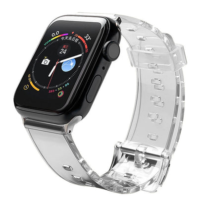 Silicone Strap Bracelet Bracelet Strap Light for Apple Watch 38 / 40 mm - Black_0
