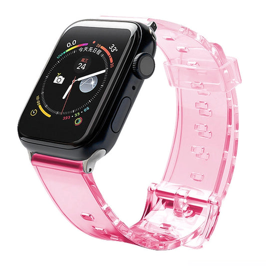 Silicone Strap Bracelet Bracelet Strap Light for Apple Watch 38 / 40 mm - Red_0