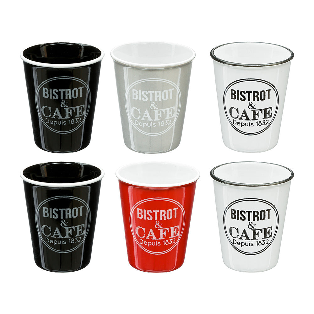 Pack 6 taÃ§as modelo bristrot 11cl_0