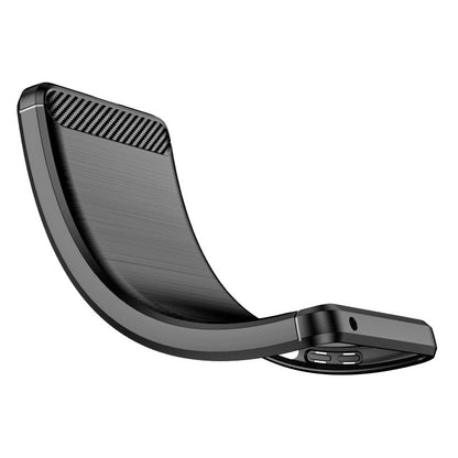 Carbon Case Flexible Cover Case for Samsung A03S EU (166.5) black_2