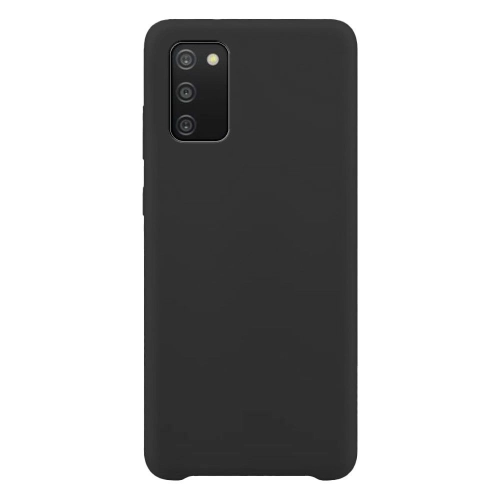 Silicone Case Soft Flexible Rubber Cover for Samsung Galaxy A03s black_0