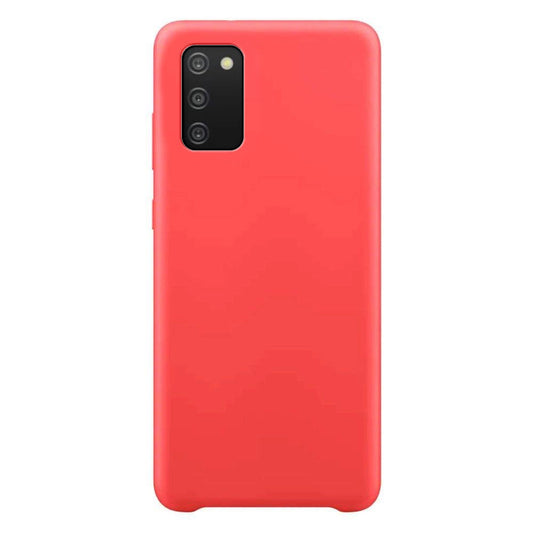 Silicone Case Soft Flexible Rubber Cover for Samsung Galaxy A03s red_0