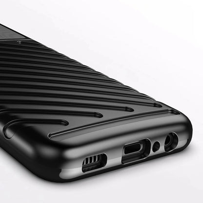 Thunder Case Flexible Tough Rugged Cover TPU Case for Samsung Galaxy A03s black_2