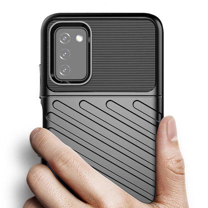 Thunder Case Flexible Tough Rugged Cover TPU Case for Samsung Galaxy A03s black_4