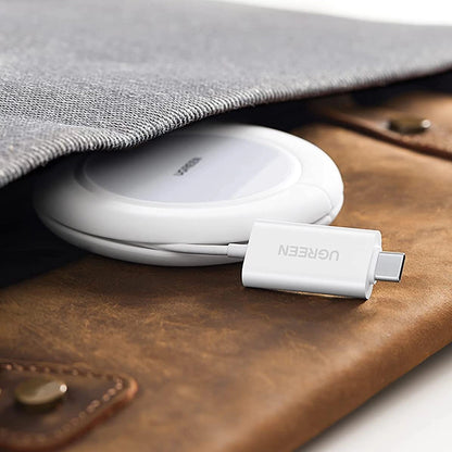 Ugreen CD245 40123 wireless Qi / MagSafe charger 15W with USB-C cable - white_5