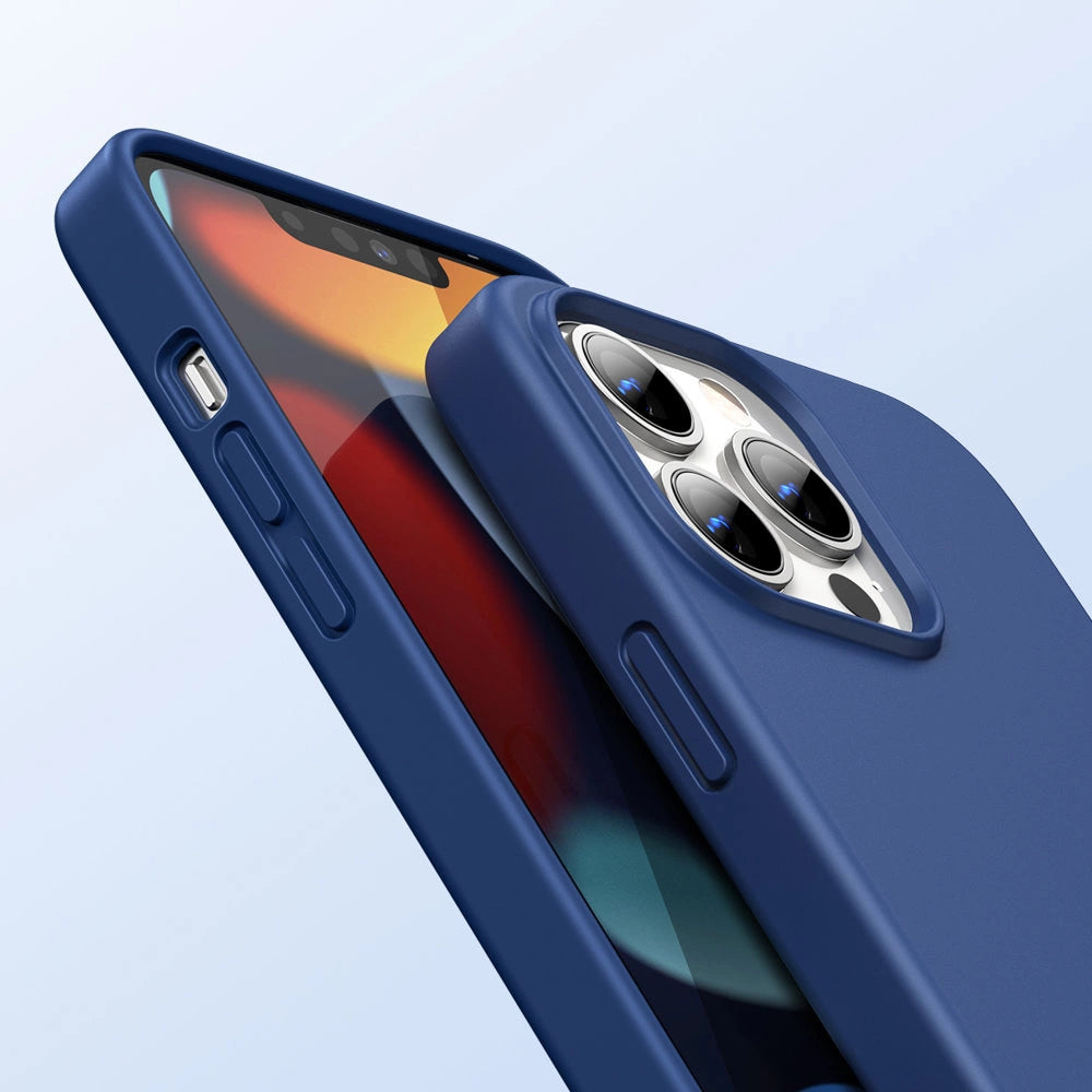 Ugreen Protective Silicone Case rubber flexible silicone case cover for iPhone 13 Pro Max blue_1