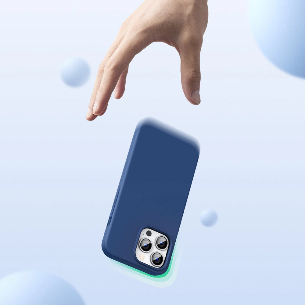 Ugreen Protective Silicone Case rubber flexible silicone case cover for iPhone 13 Pro Max blue_2