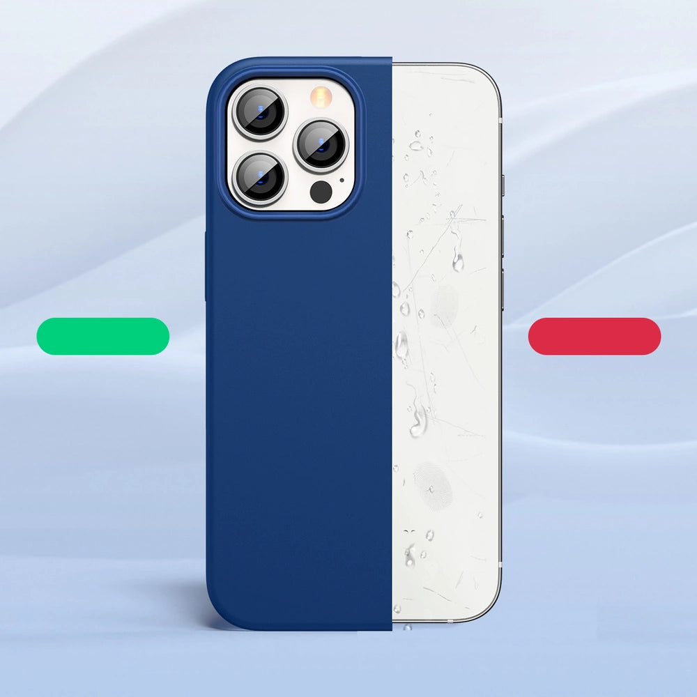 Ugreen Protective Silicone Case rubber flexible silicone case cover for iPhone 13 Pro Max blue_3
