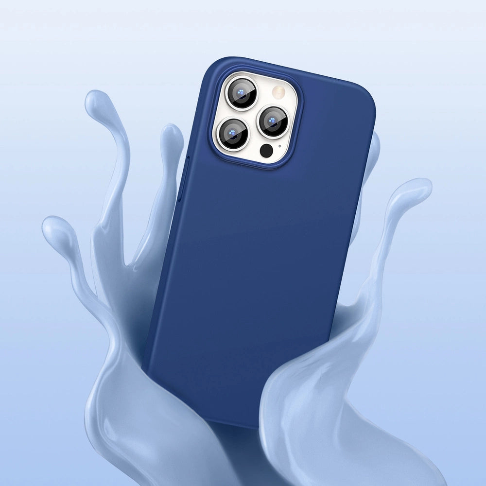 Ugreen Protective Silicone Case rubber flexible silicone case cover for iPhone 13 Pro Max blue_6