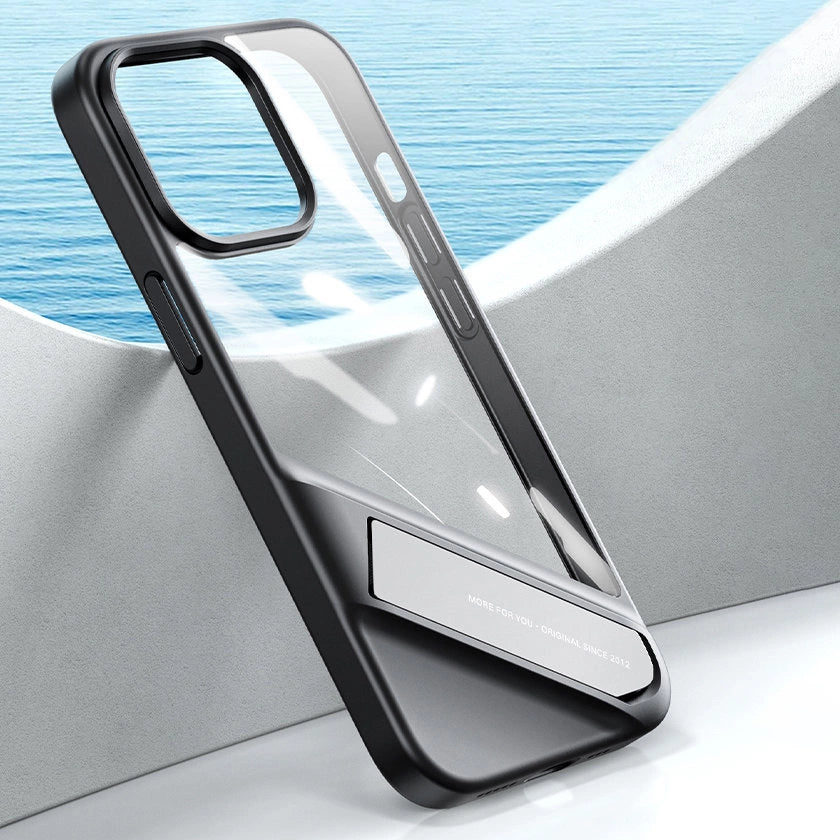 Ugreen Fusion Kickstand Case iPhone 13 Pro Hard Cover with Gel Frame and Stand black (90153)_15