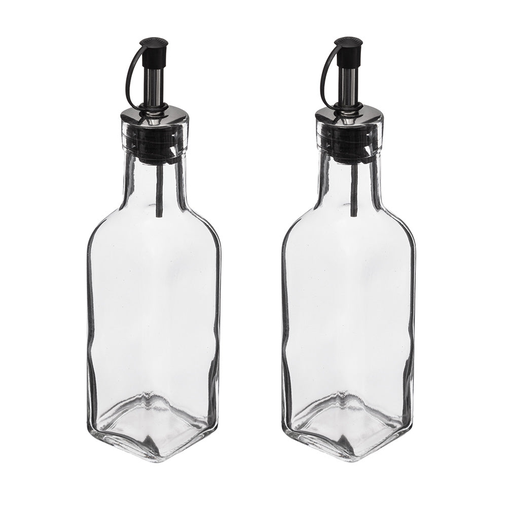 Conjunto galheteiro de vidro para azeite e e vinagre 16cl_0