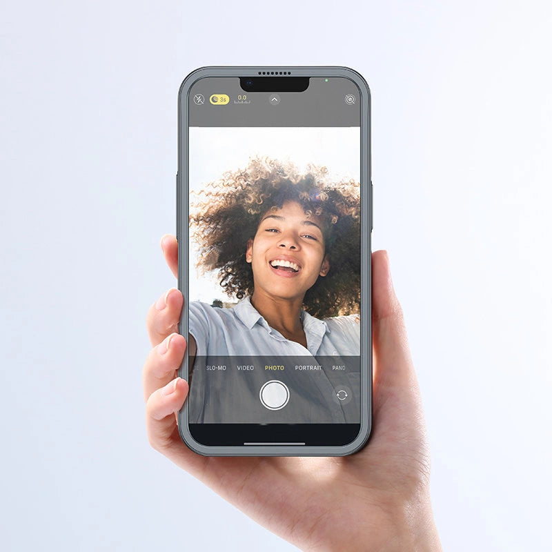 Joyroom 360 Full Case front and back cover for iPhone 13 + tempered glass screen protector grey (JR-BP927 tranish)_2
